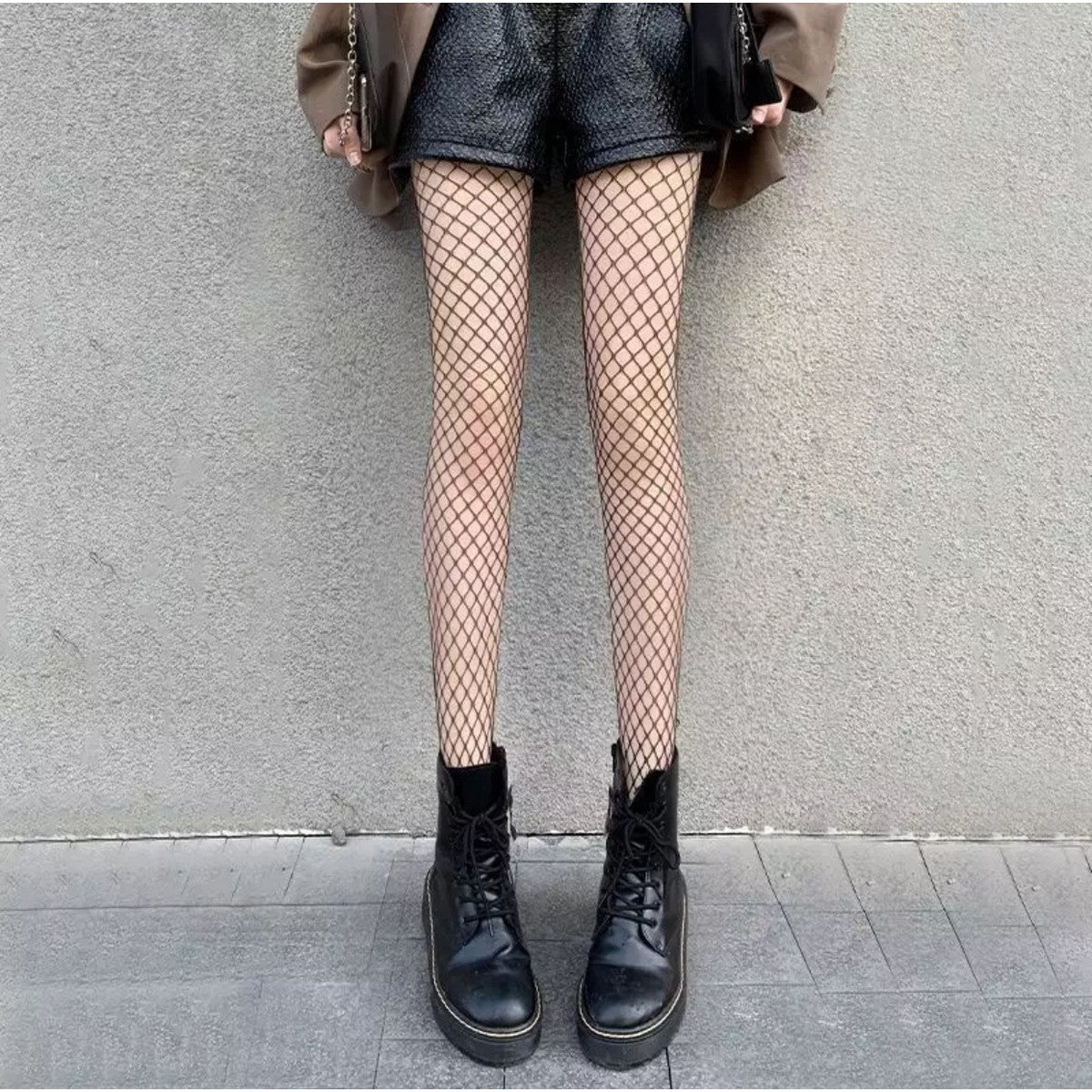 Women Lace Full Socks Mesh Holes Stretchable Long Tights Legging Stockings – Close Up – Accessories | Hanaya Pakistan