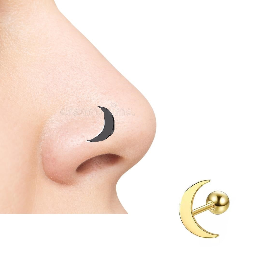 Fashion Helix Piercing 1pc Nose Ring Body Jewelry – Helix Tragus Daith Conch Body Piercing Jewelry Pakistan | Hanaya Store