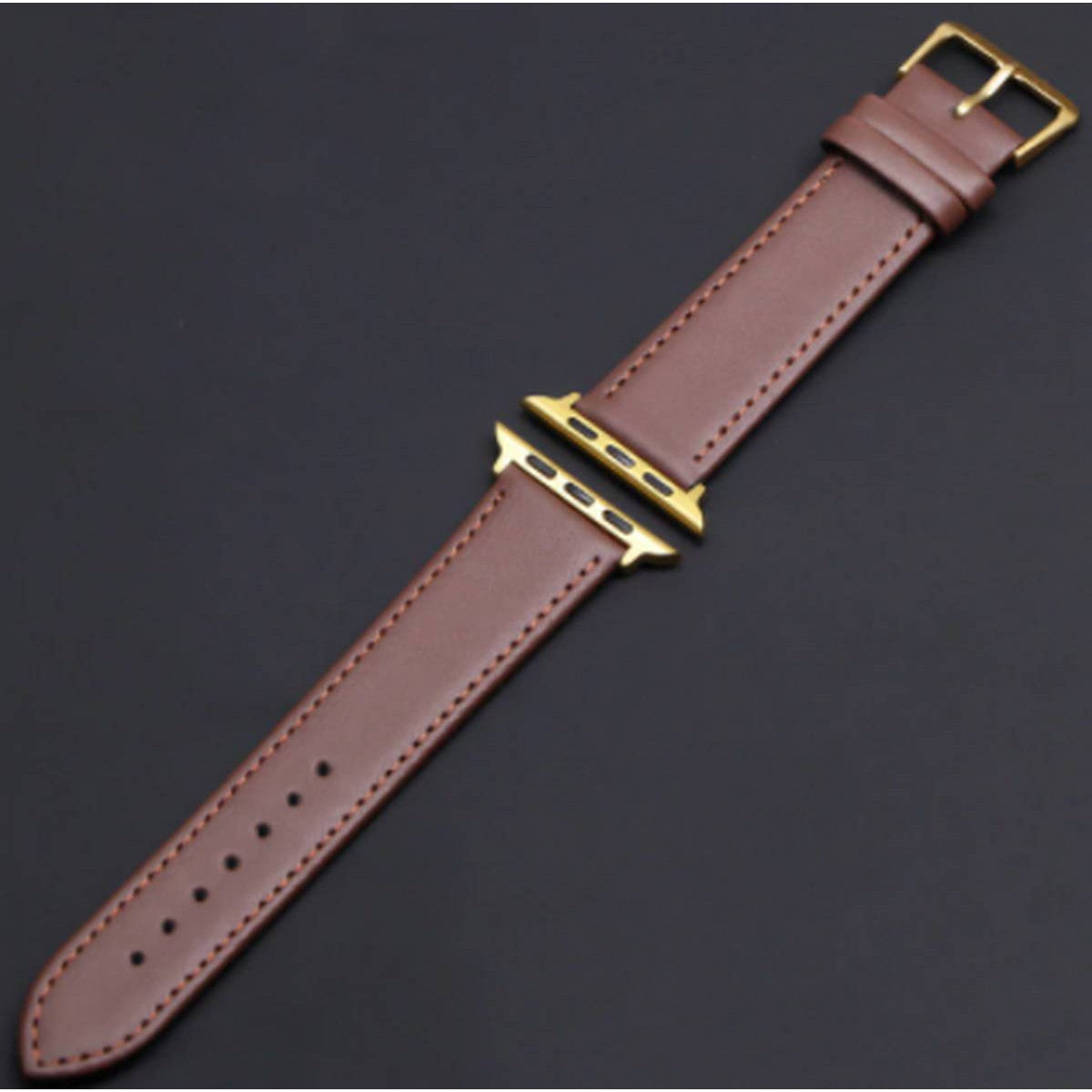 STRAP Vintage Premium Quality Compatible For APPLE 42/44mm Series 1/2/3/4/5/6 - STRAP only – Detail View – Accessories for...