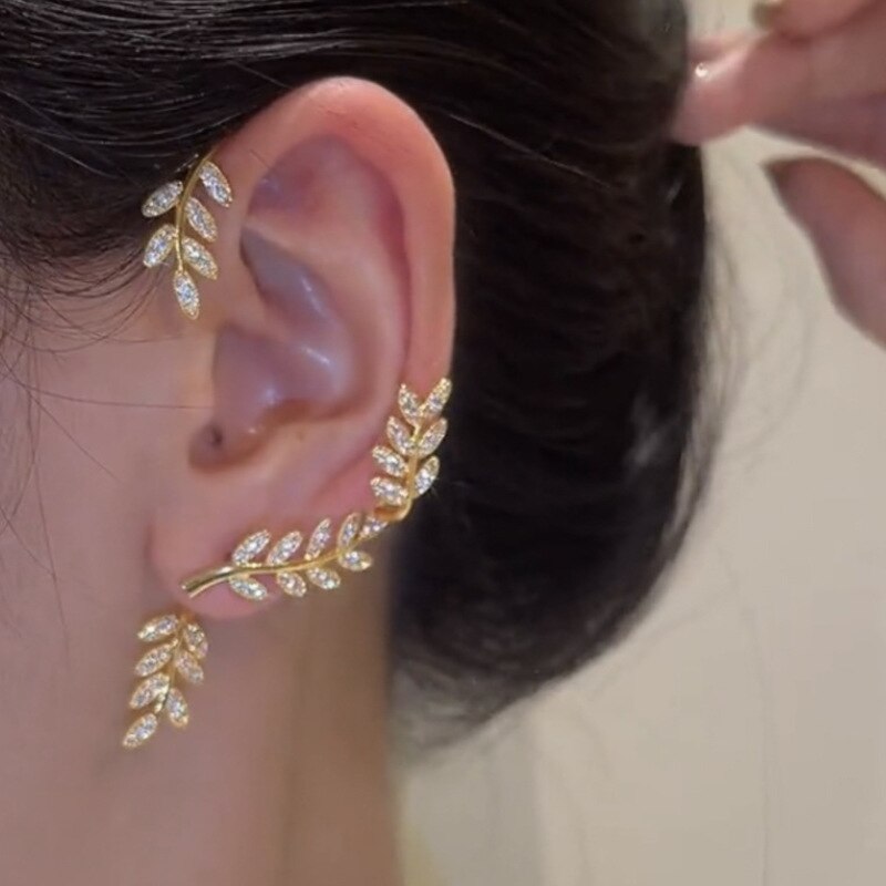 Pair of High Quality Korean Style Ear Cuff Style Elegant Stylish Earring Sleek and Modern – Earrings Online in Pakistan | ...