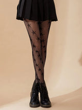 Women Lace Full Socks Long Tights Legging Stockings – Image 5 of 5