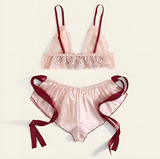 One Size (Fits:30-70 KGS) Premium Sleepwear Bridal Wear Bra Set Lingerie Set Women Underwear Bikini Three-point Set (weight:30-70 KGS) – Image 6 of 6