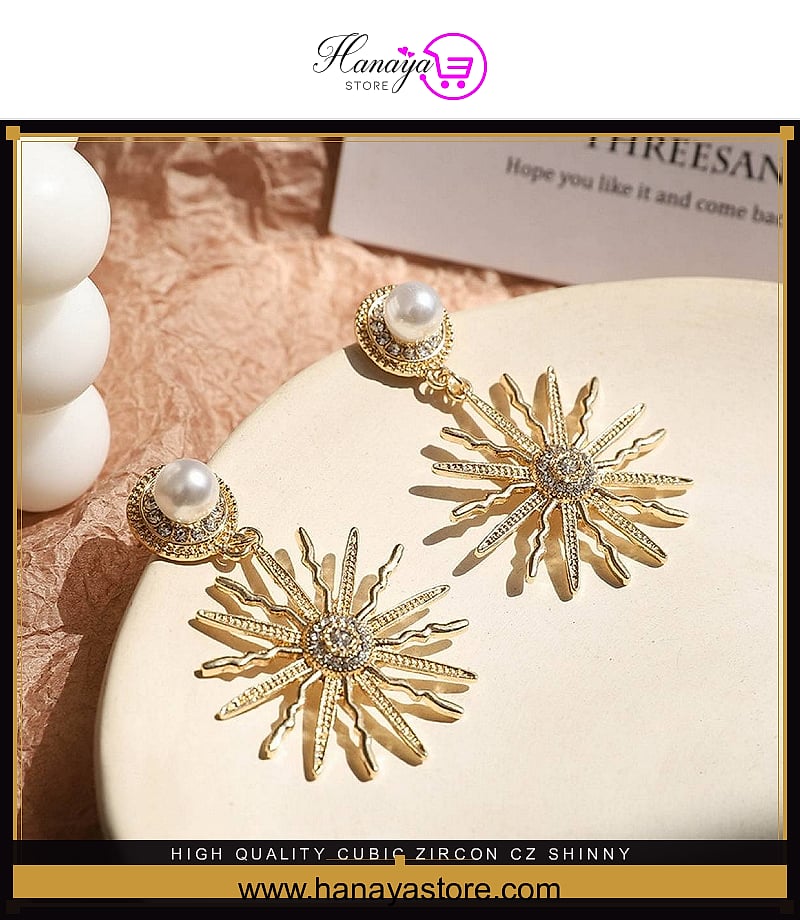 High Quality Cubic Zircon CZ Shinny Party Wedding Trendy Earring – Earrings Online in Pakistan | Hanaya