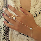 Turkish Style Vintage Chain Bracelet Link Ring Antique – Image 2 of 2