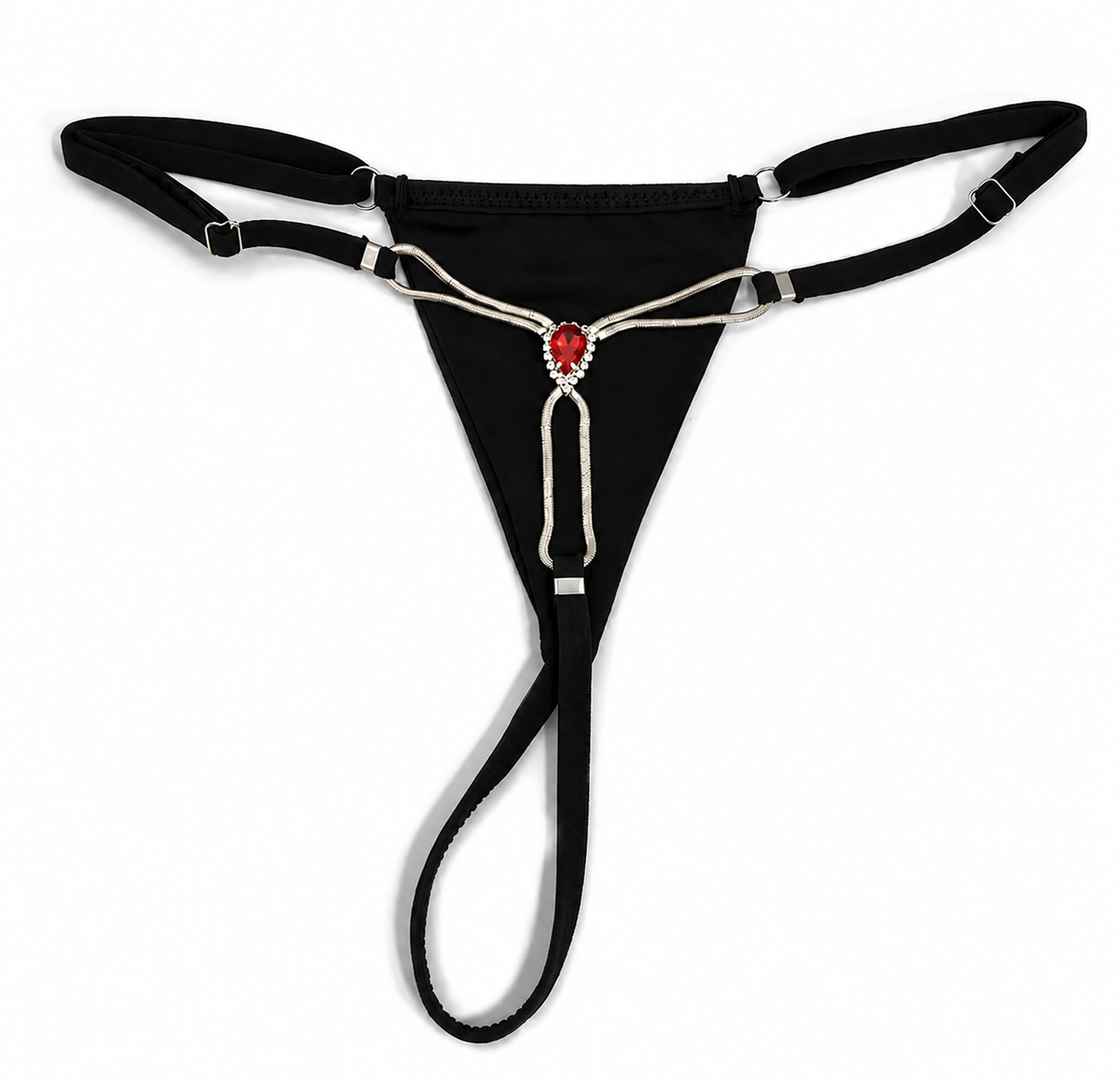 Adjustable High Premium One size Quality Panty G-STRING Panties Underwear Underpants Rhinestone Bikini Elastic Body Chai