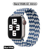 STRAP Elastic Sports Braided Solo Nylon strap Compatible For APPLE 42/44mm 45mm Series 1/2/3/4/5/6/7/8/9 SE – View 12 – Ac...