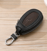 Car Key Holder Leather Vehicle Universal Remote Key FOB Smart Key Protector Keychain Case – Image 2 of 6