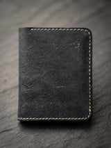 Genuine Leather Wallet for Men | Crazy Horse Pull-Up Cowhide Bifold Wallet with Card Slots & Cash Compartment