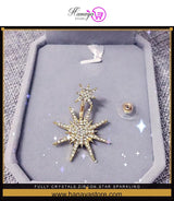 Fully Crystals Zircon Star Sparkling Earring Vintage For Women -FREE Gift Box – Earrings Online in Pakistan | Hanaya