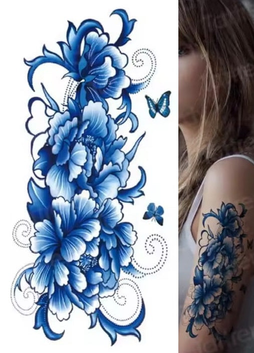Waterproof Temporary Tattoo Sticker Face hand tattoo leg tattoo neck tattoo wrist tattoo thigh tattoo back tattoo arm ta