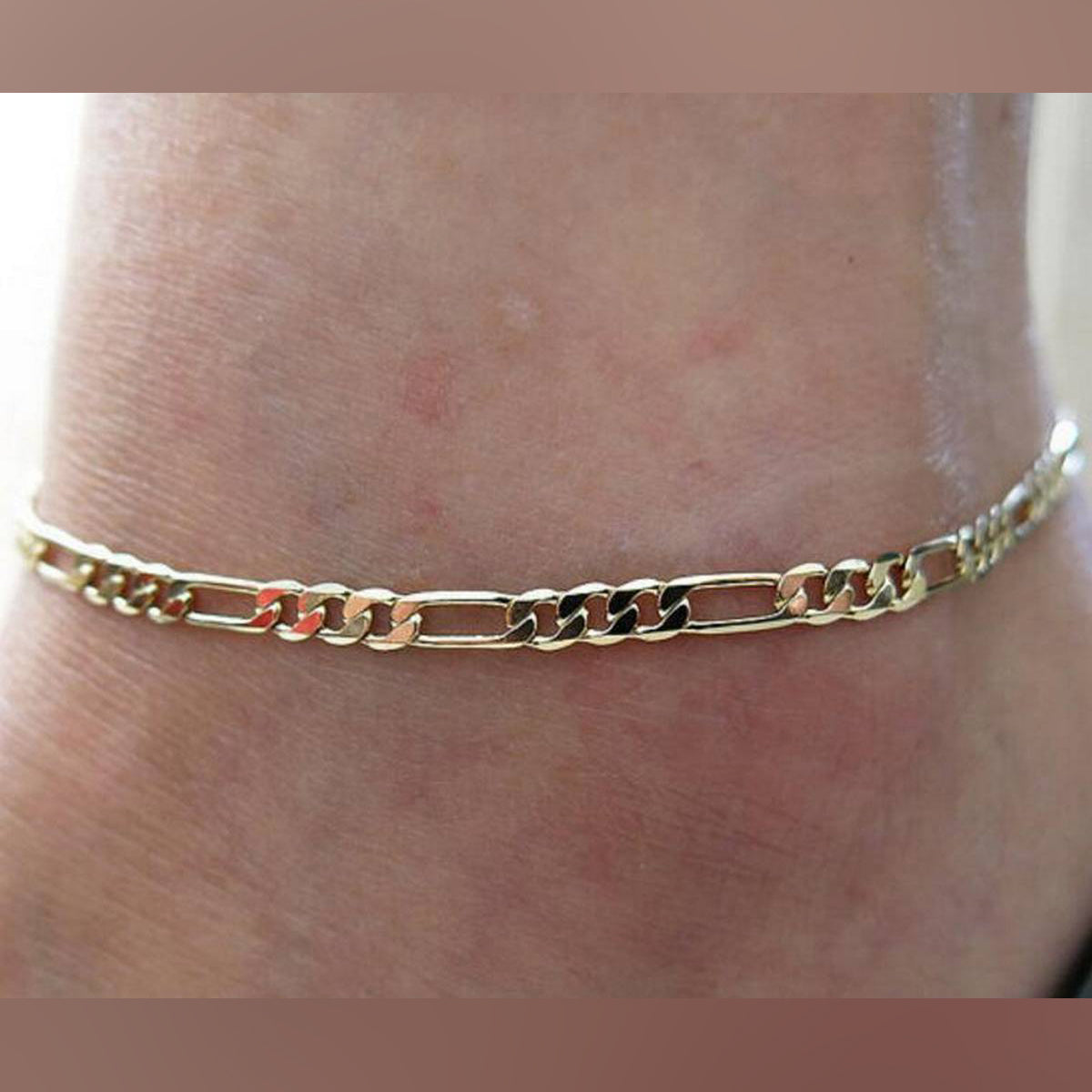 Beaded anklet for women — handmade summer beach style