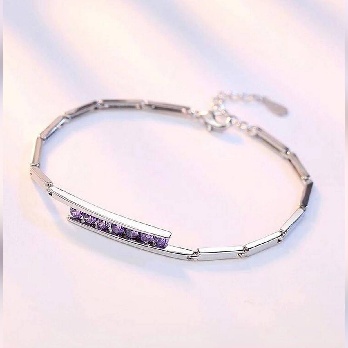 Delicate adjustable bracelet for girls — personalized name charm, cute and stylish jewelry gift