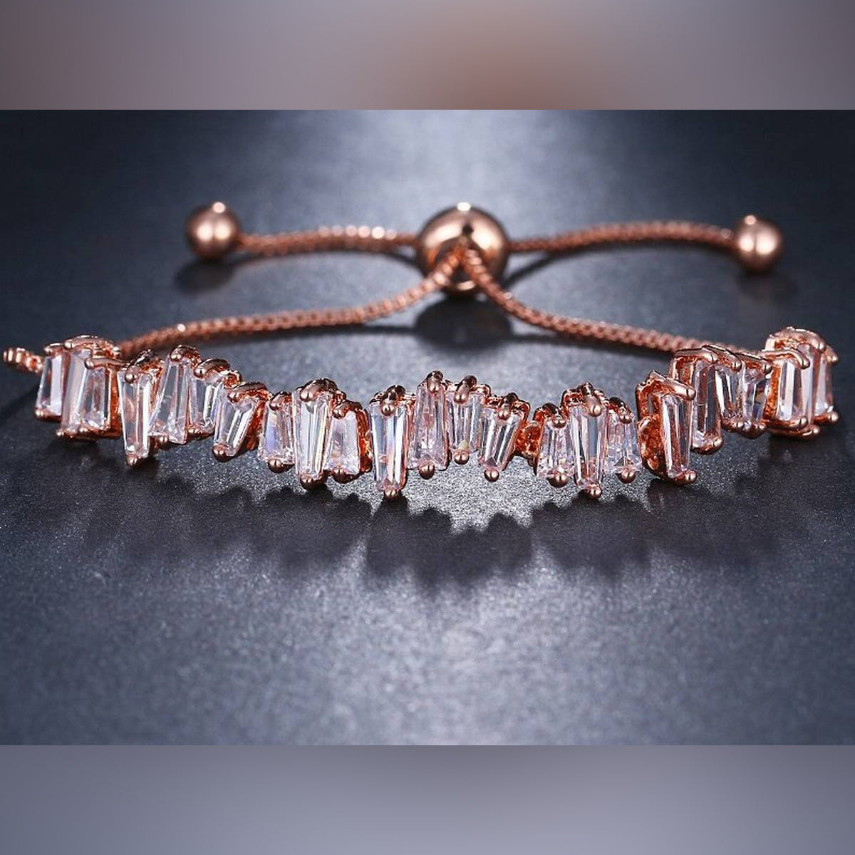 Delicate adjustable bracelet for girls — personalized name charm, cute and stylish jewelry gift