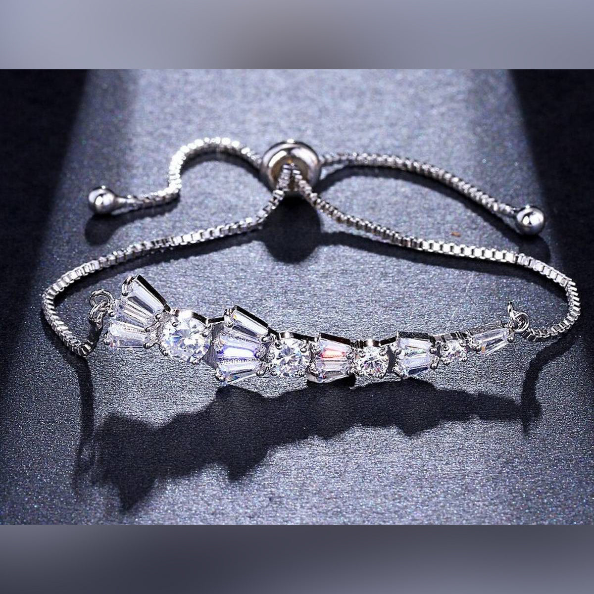 Delicate adjustable bracelet for girls — personalized name charm, cute and stylish jewelry gift