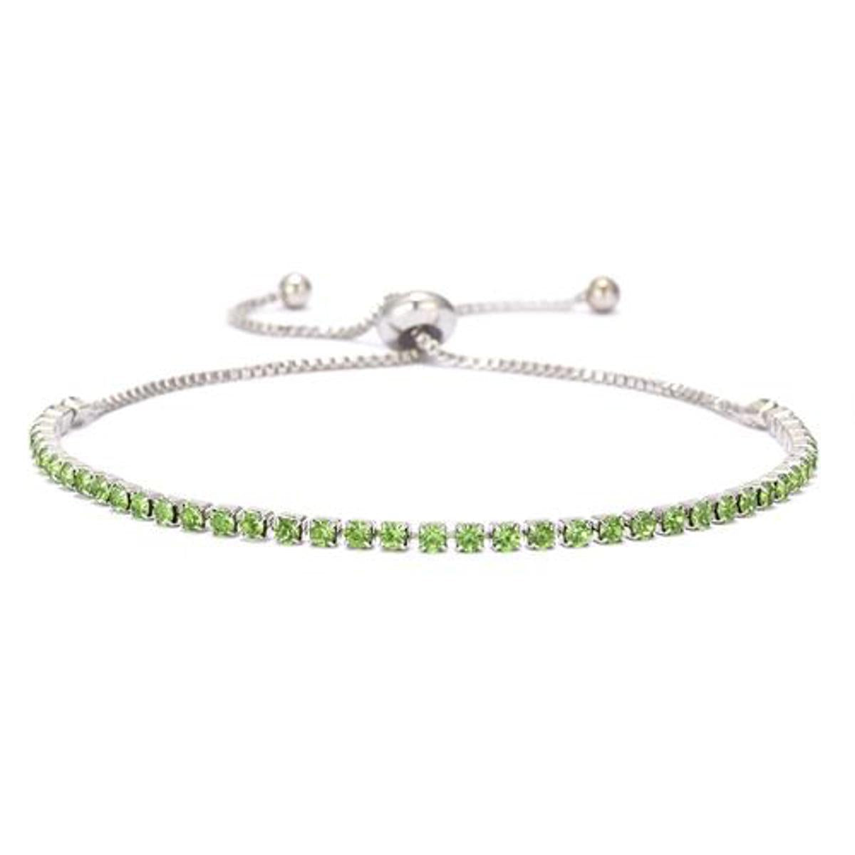 Delicate adjustable bracelet for girls — personalized name charm, cute and stylish jewelry gift