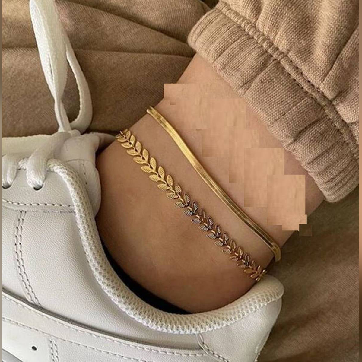 Anklet bracelet – View 85 – Accessories | Hanaya Pakistan