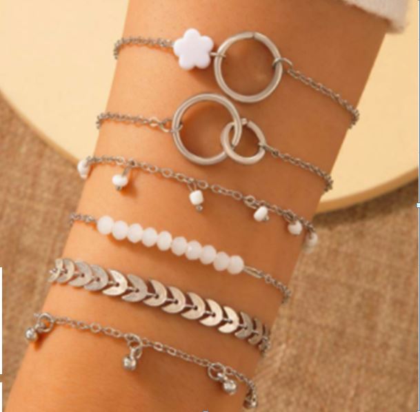 6 Pieces High Fashionable Charm Bracelets