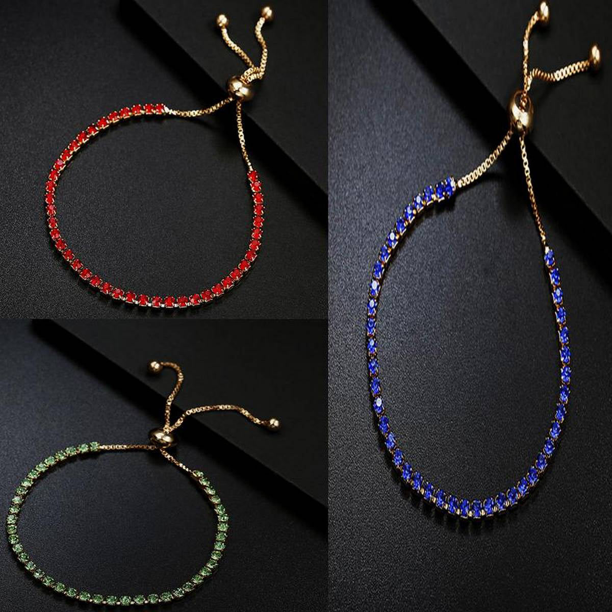 3 Pieces Delightful Splendid Queenly Trendy Tassel Adjustable Bracelet