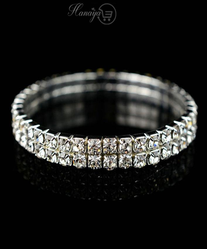 HS Full Crystal stretch two row rhinestone Color