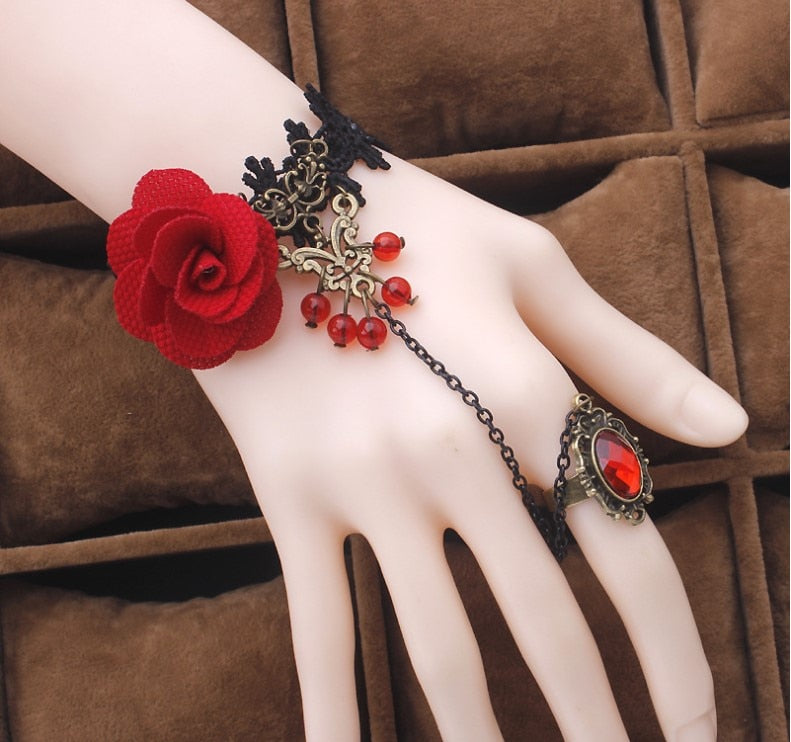 Turkish Style Choker Vintage Bracelet Lace Link