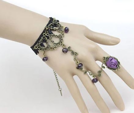 Turkish Style Choker White vintage lace Bracelet Link