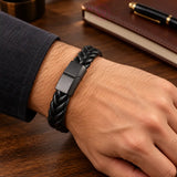 Premium Wrap Cord Men Cuff Bracelet Stylish Wristband