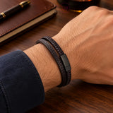 Premium Cuff Bracelet Style Bracelet Stylish Multilayer Bracelets Wristband for Men Couples Jewelry Gift
