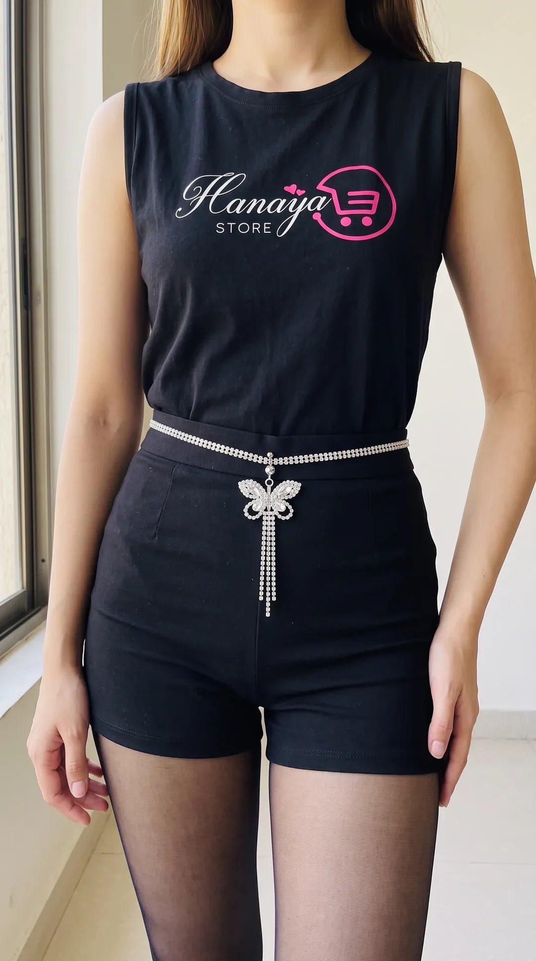 Rhinestone Heart Waist Chain Women Belts Women Belts for Frock Women Belts for Pants Women Belts for Frock Fancy FASHION Dress Up Fashion Design FASHION Women Crystal Jewelry Double Row Crystal Belly Chain Body Accessories | Hanaya Store
