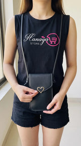 Women Pu Leather Cell Phone Bag Transparent Shoulder Handbag Clutch Wallet Purse with Card Holders Girls Mini Crossbody Mobile Wallet – Mini Handbag Ladies Sling Clutch Bag Pakistan | Hanaya Store