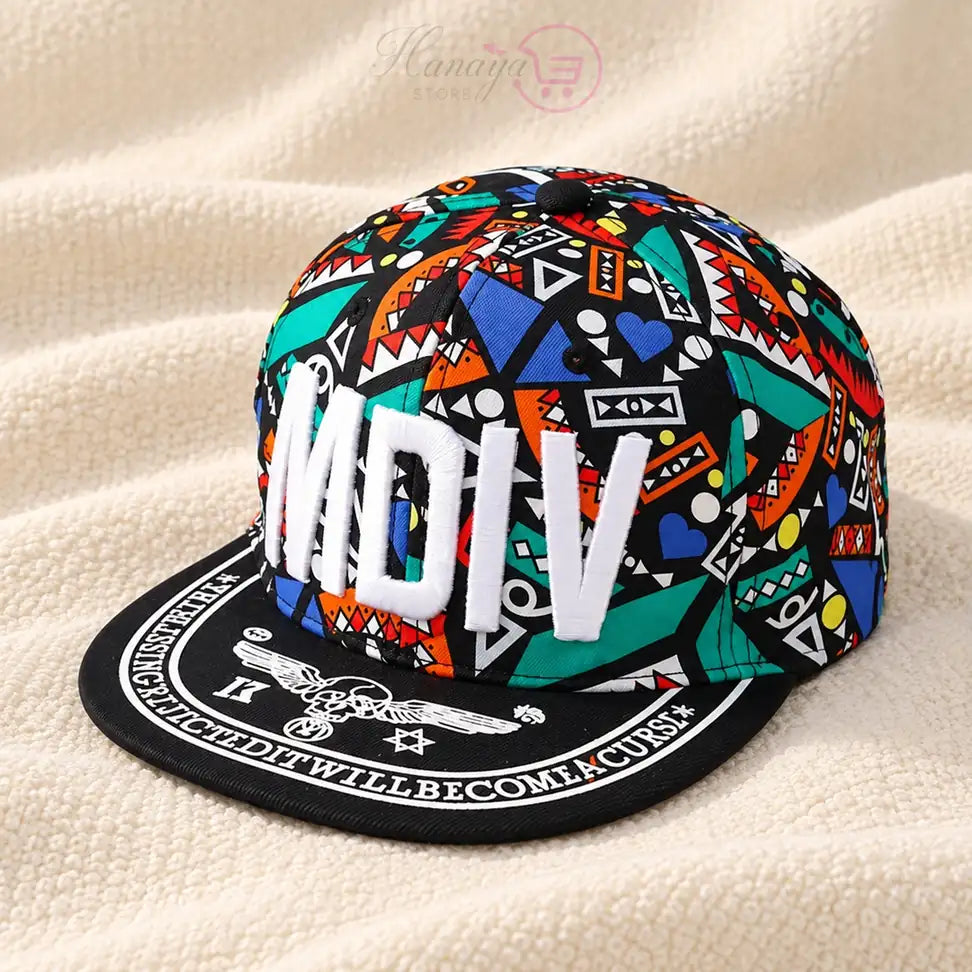 Floral Embroidered Baseball Cap – Hip-Hop Street Style Letter Cap for Men
