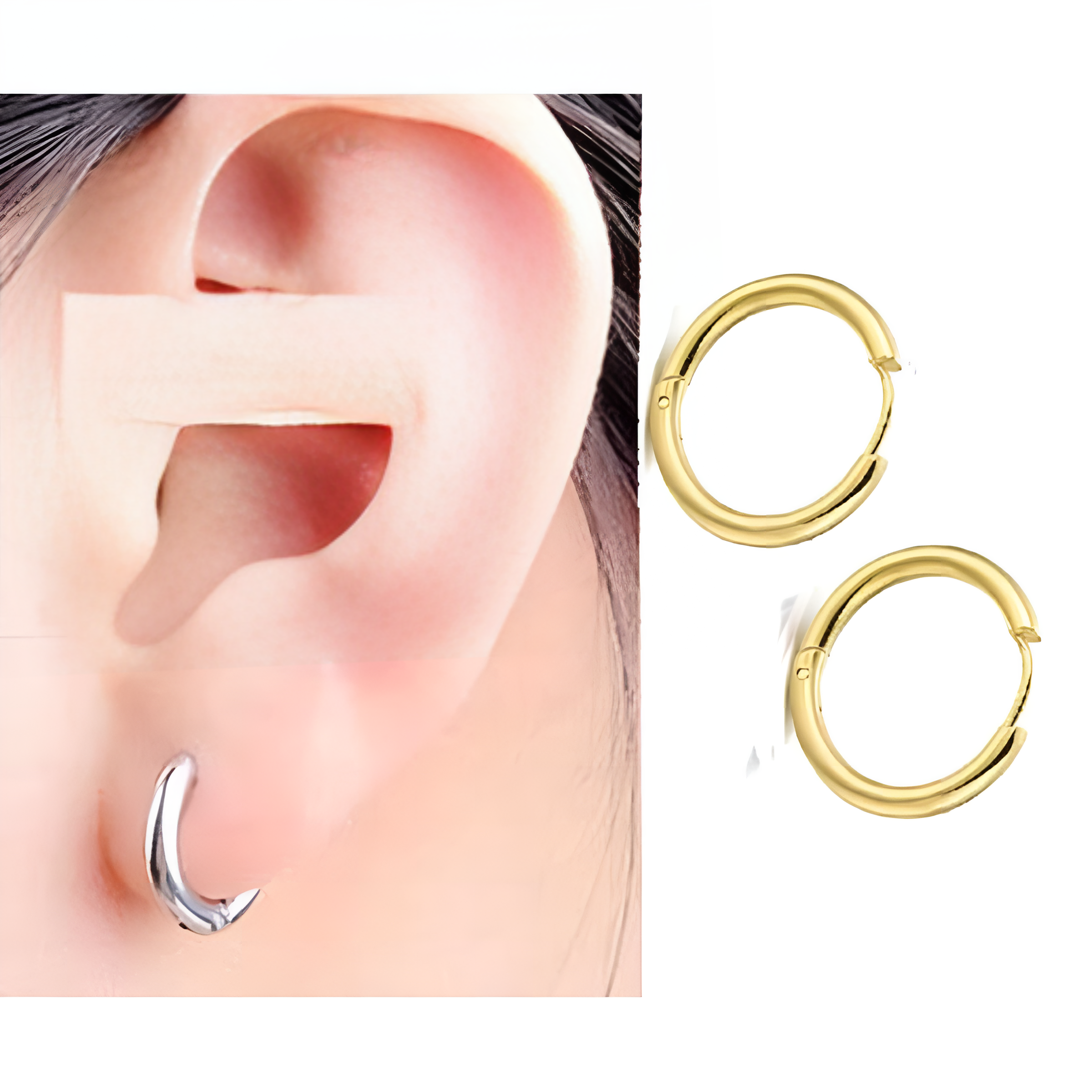 Ear climber earrings for women, modern trendy design