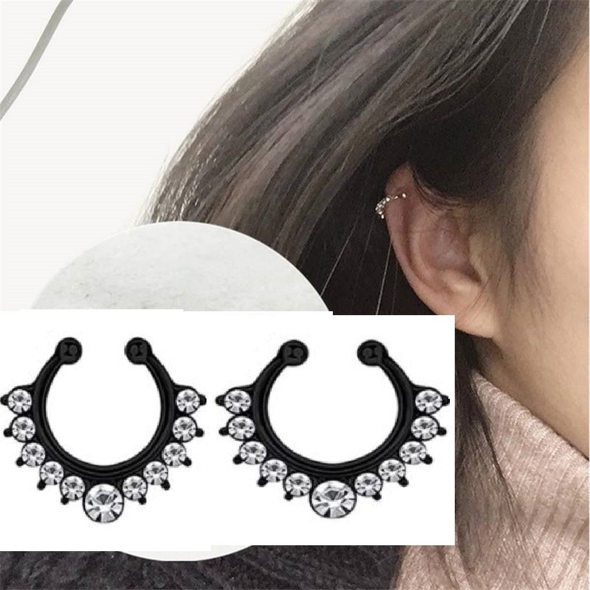 Dangle crystal earrings for women, elegant party jewelry