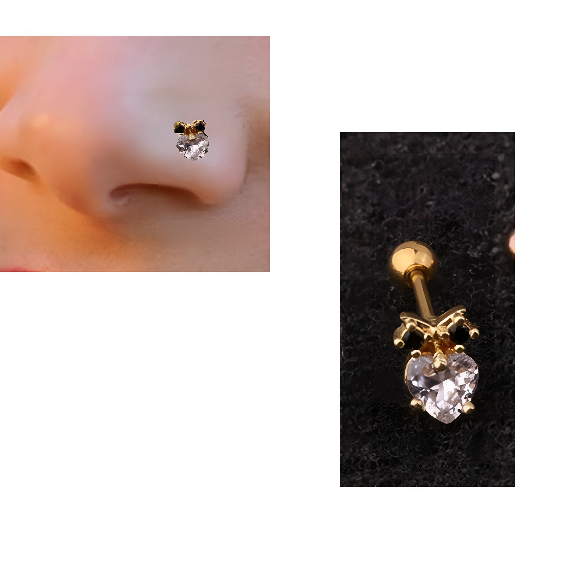Minimalist nose ring, small nose jewelry for daily wear
