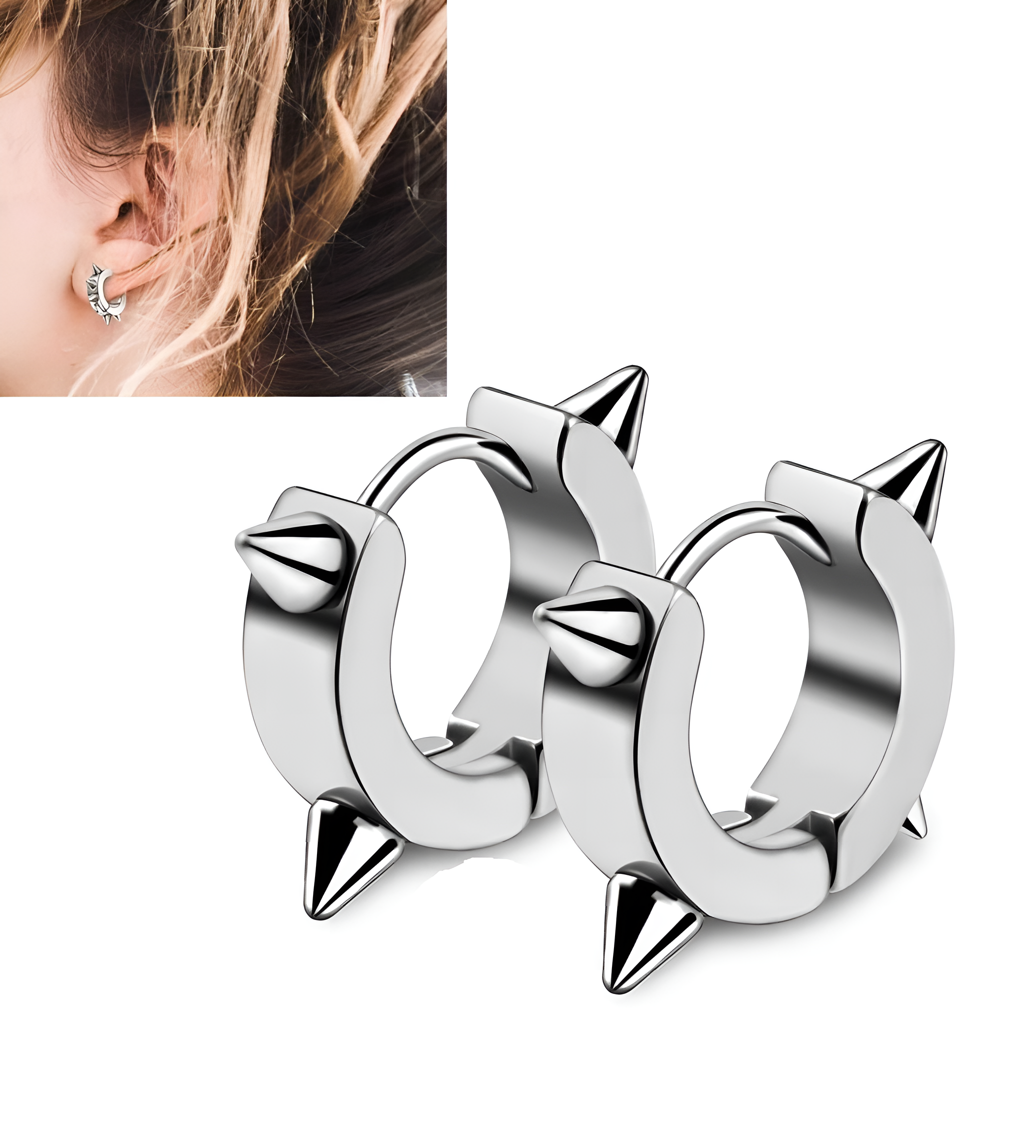 2 Pieces Cartilage Helix Stud TRAGUS Ear ROOK LOBE Piercing Plug HELIX DAITH SNUG Earring For Girls ORBITAL