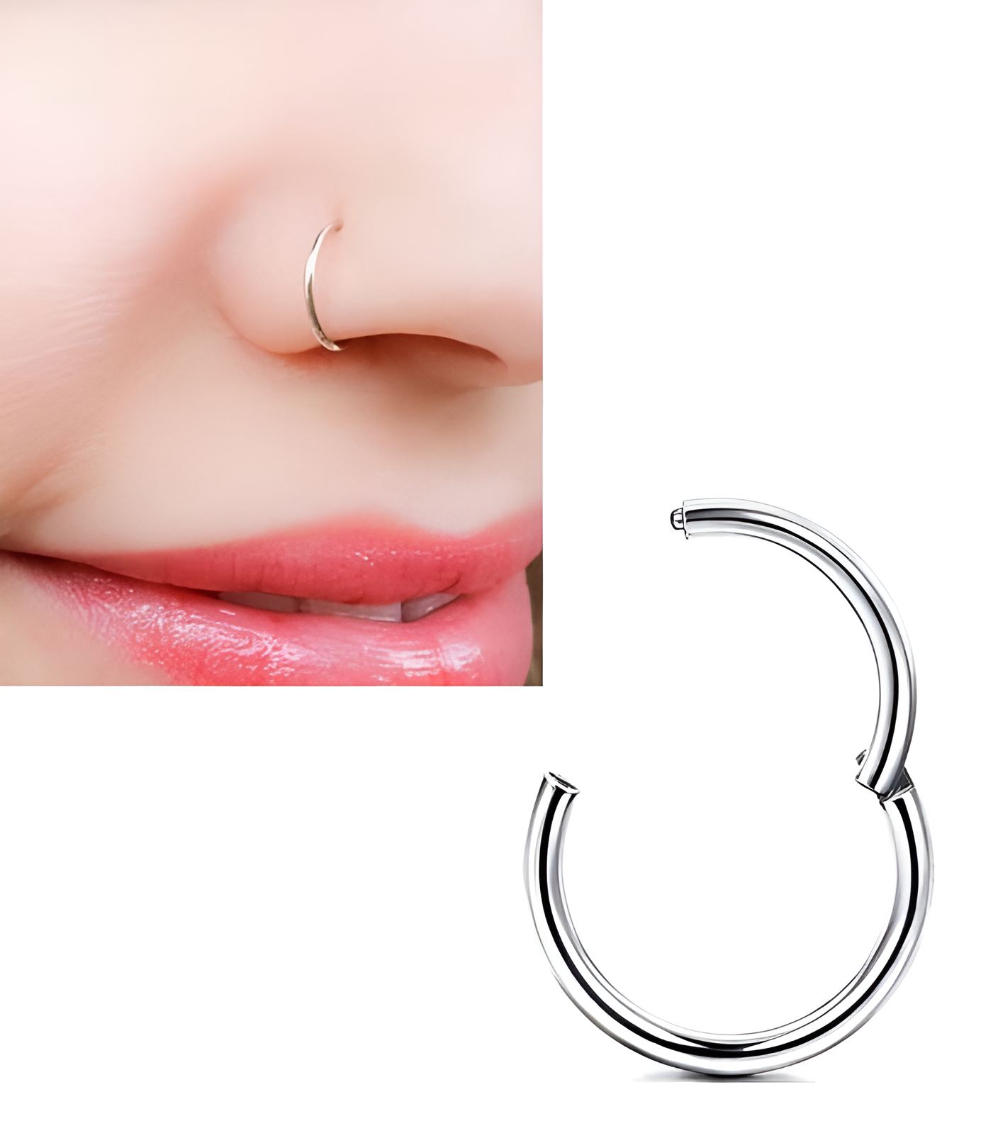 Minimalist nose ring, small nose jewelry for daily wear