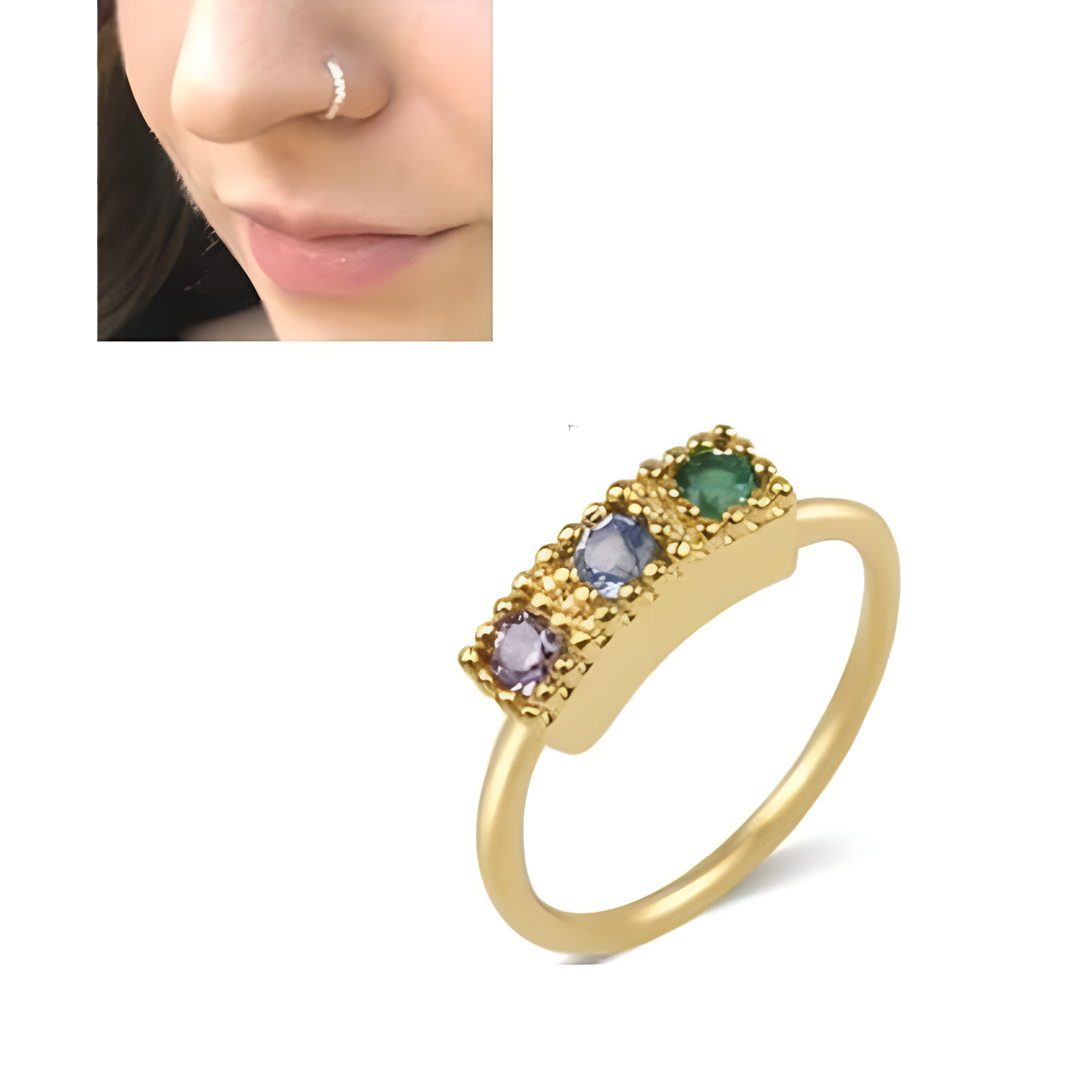 Minimalist nose ring, small nose jewelry for daily wear