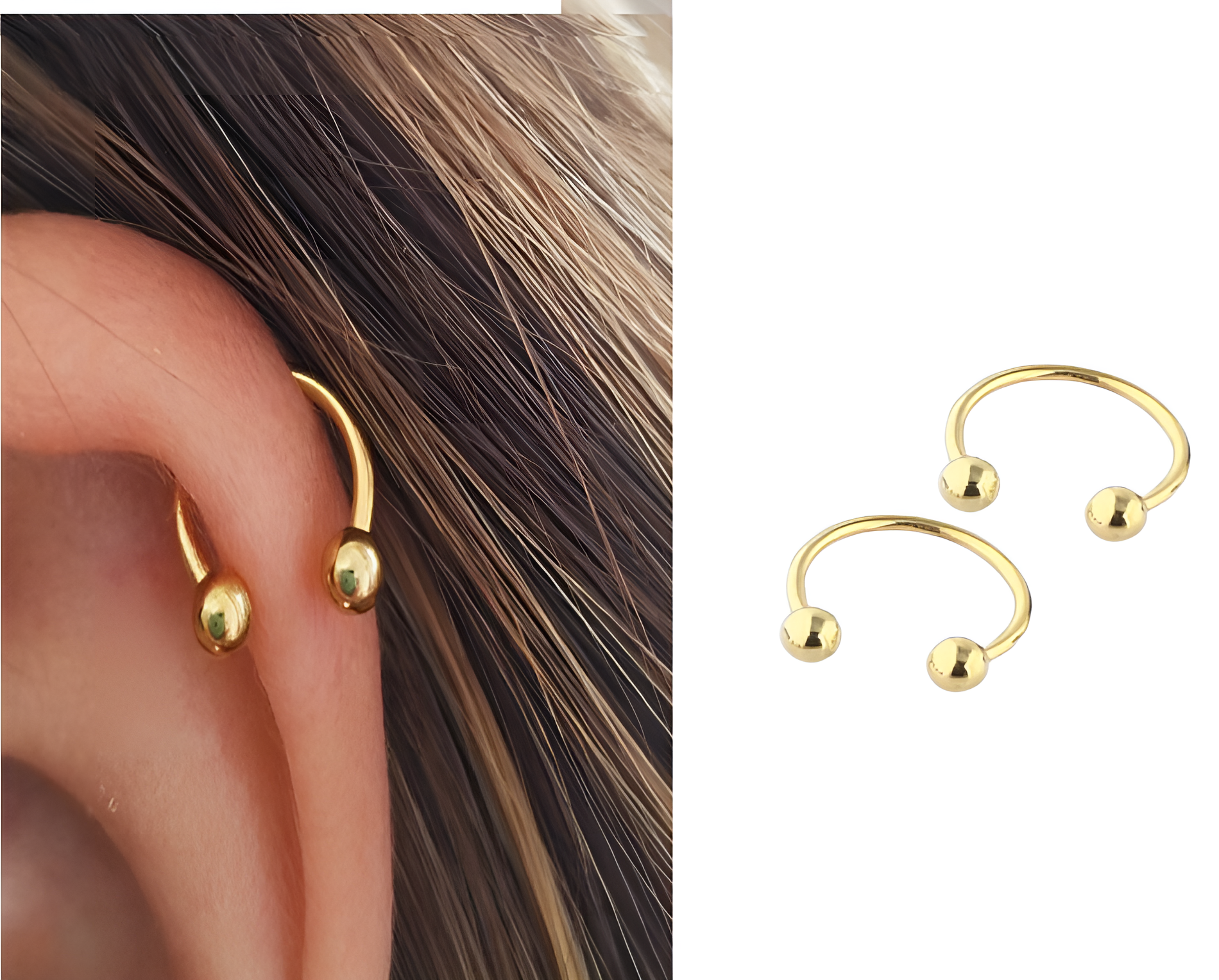 Everyday casual earrings for women, lightweight simple studs