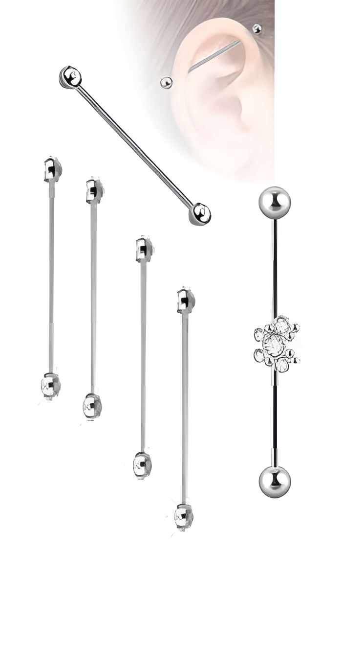 1 Piece ROOK Cartilage HELIX 8MM TRAGUS Long ORBITAL SNUG DAITH LOBE Helix 0.8MM Stud Crystal Daith Tragus Piercing Steel Earring
