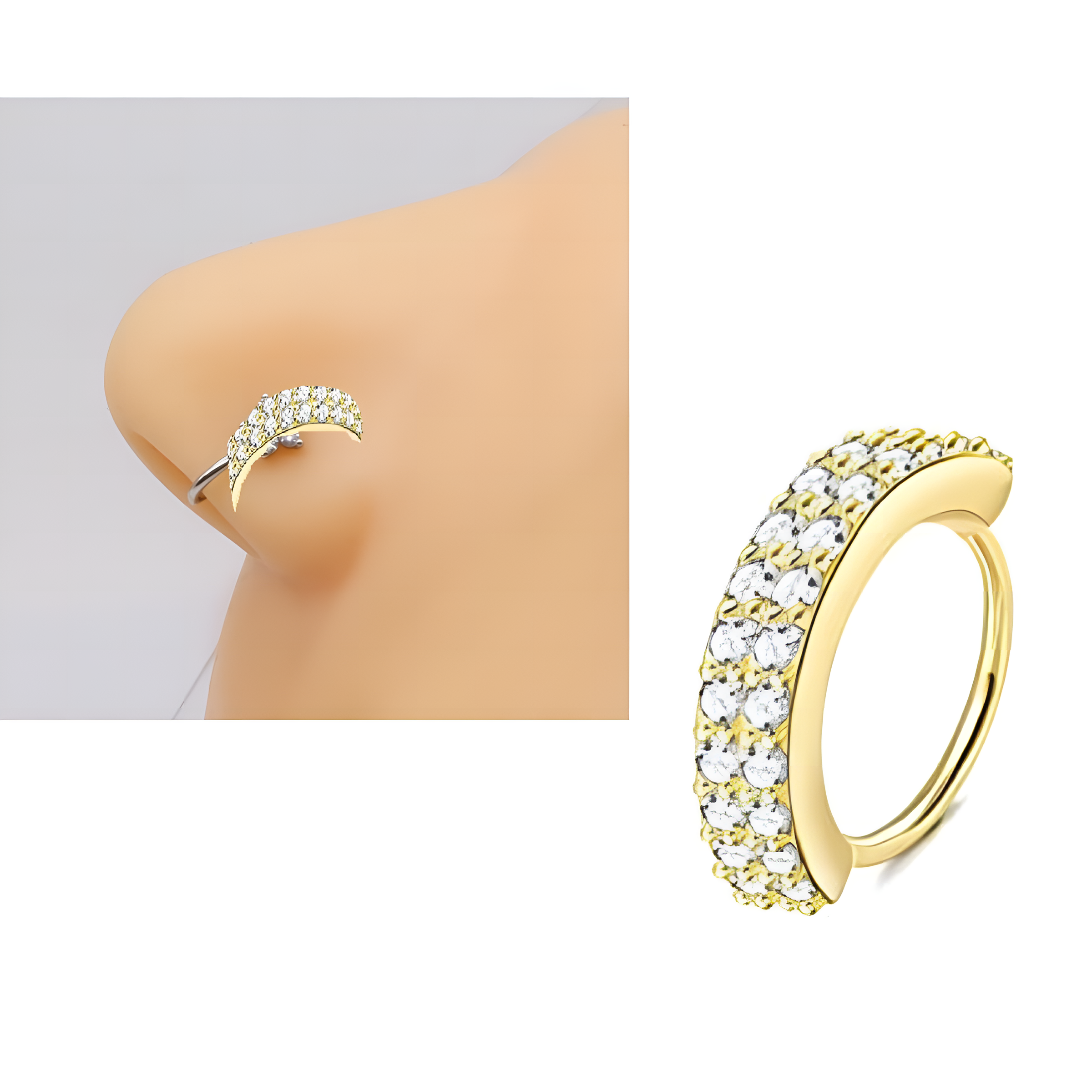 Minimalist nose ring, small nose jewelry for daily wear