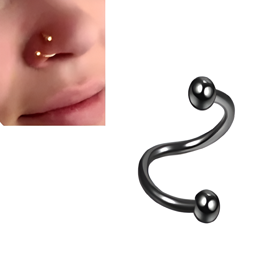 Stylish Thin Crystal Nose Ring – 1pc Nostril Piercing Jewelry