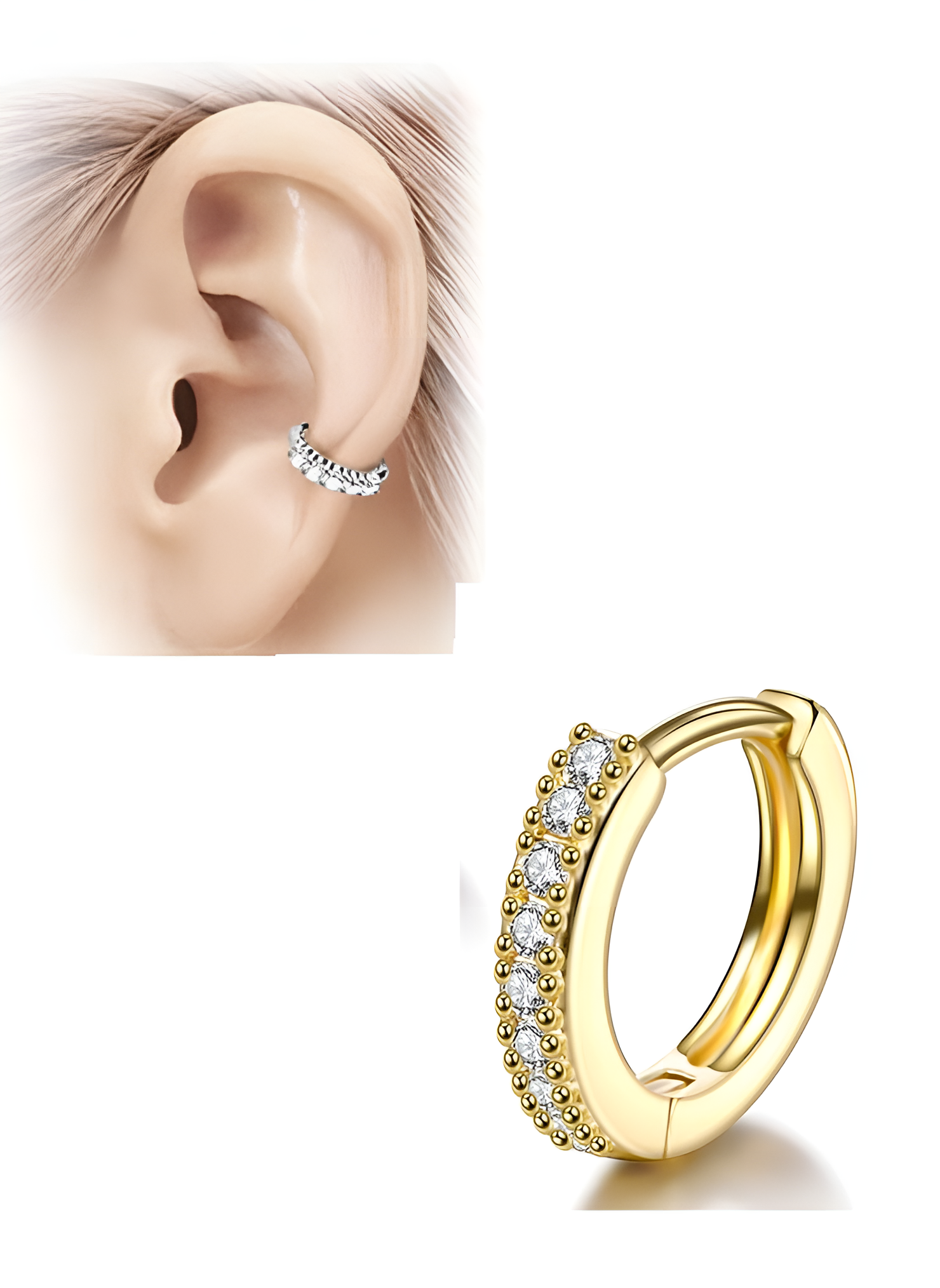 Everyday casual earrings for women, lightweight simple studs
