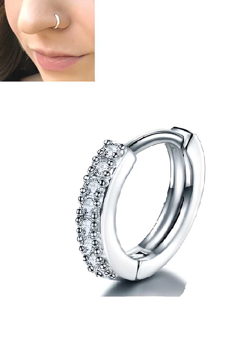 Piercing 1 Pc 8mm Long Helix Nose Ring Body Jewelry