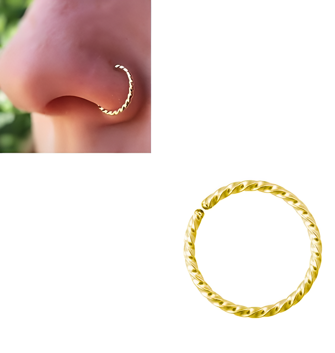 Minimalist nose ring, small nose jewelry for daily wear