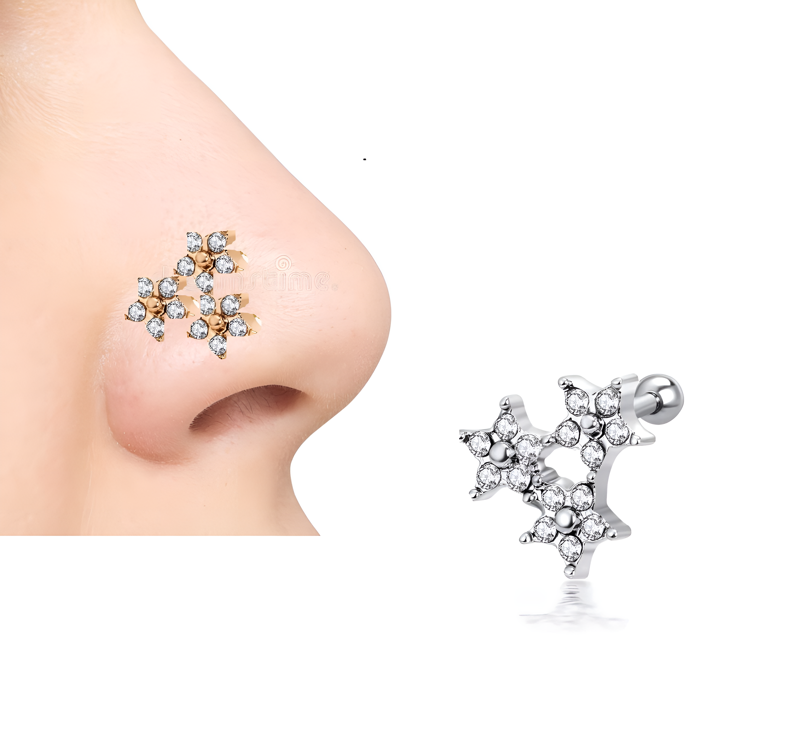 Trendy Helix Nose Ring – 1pc Piercing Body Jewelry