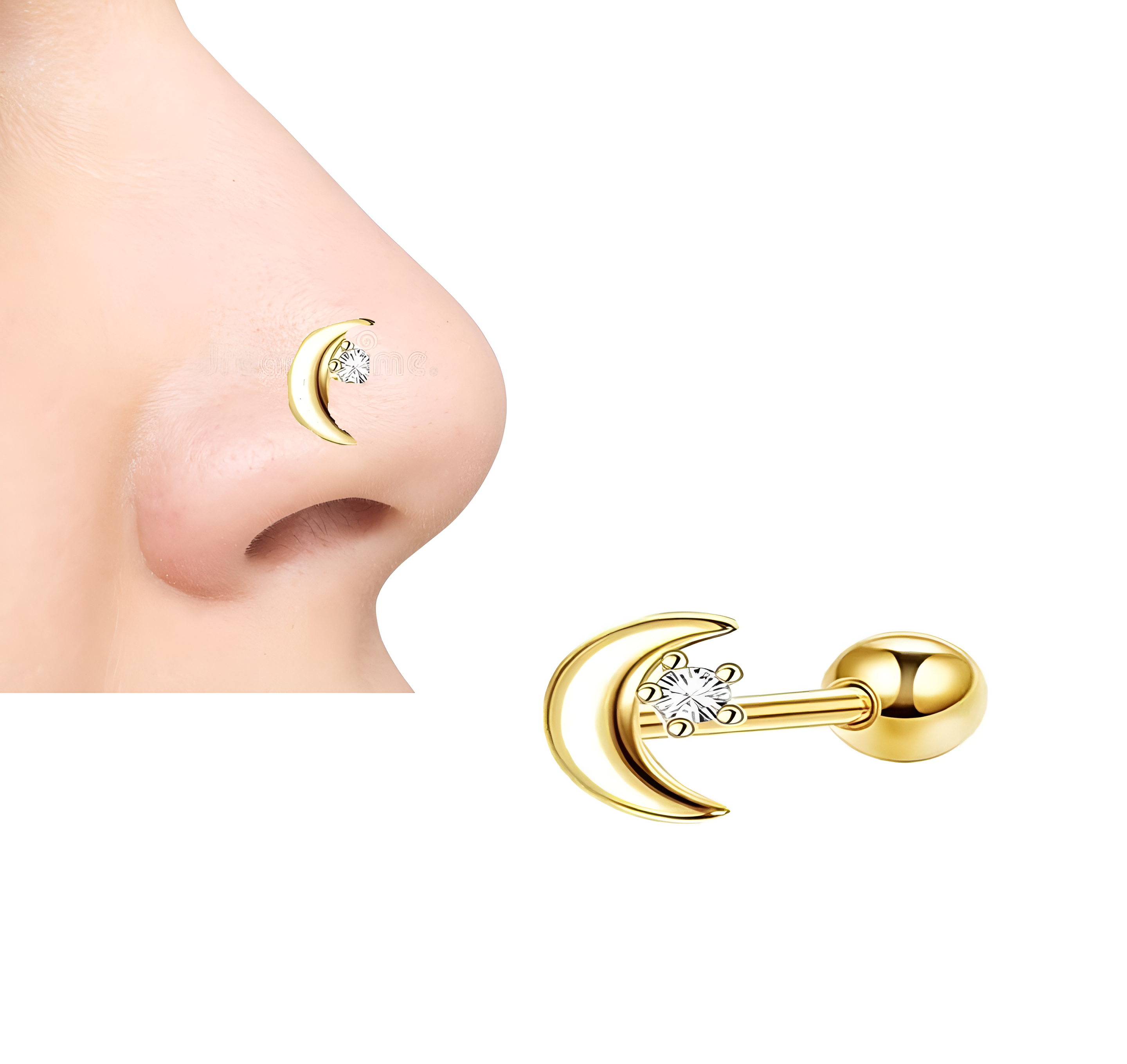 Minimalist nose ring, small nose jewelry for daily wear