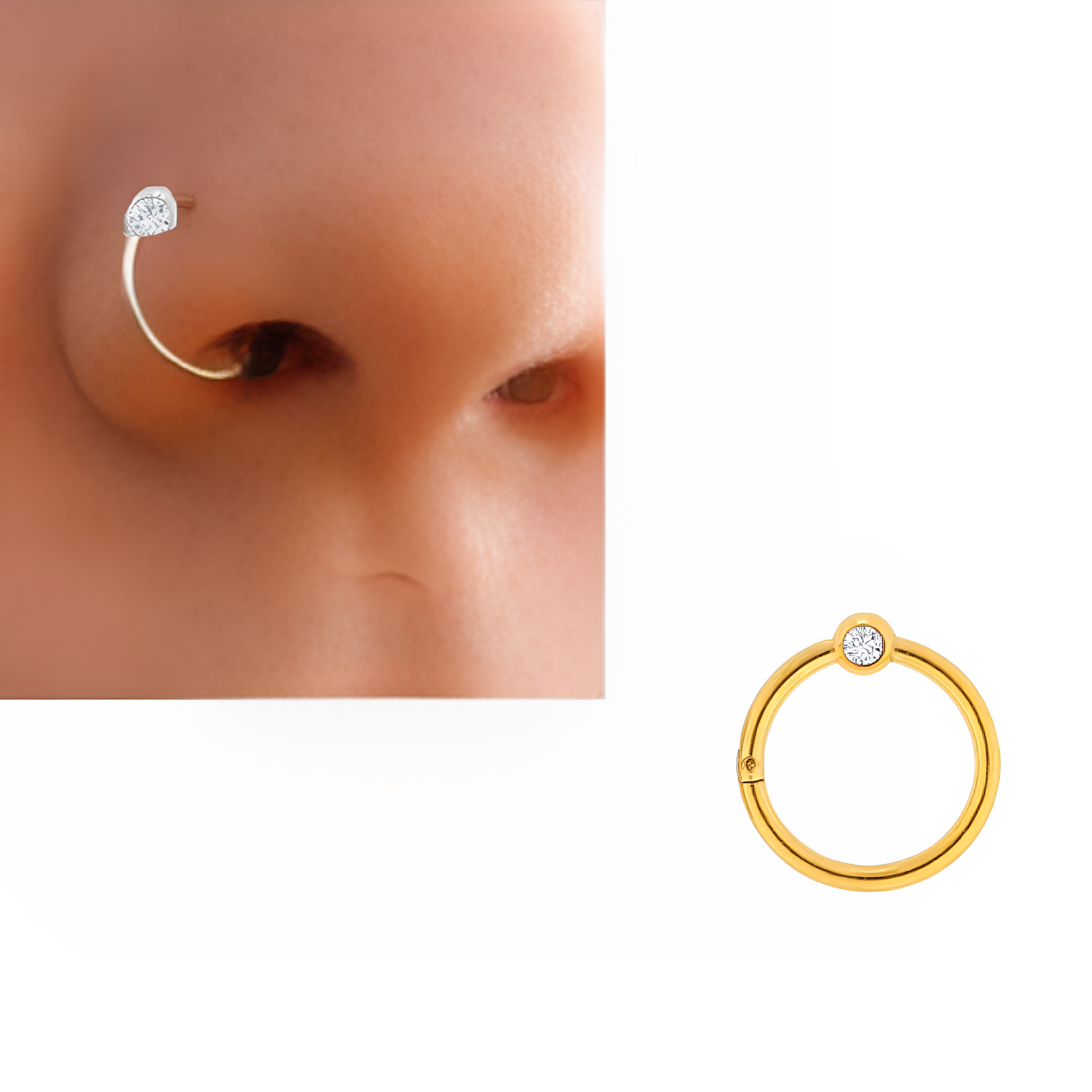 Minimalist nose ring, small nose jewelry for daily wear