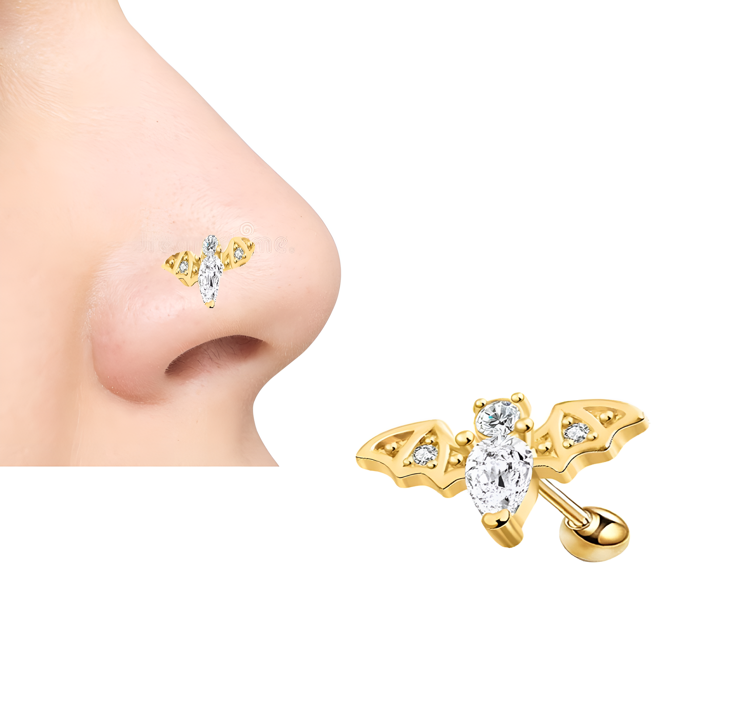 Minimalist nose ring, small nose jewelry for daily wear