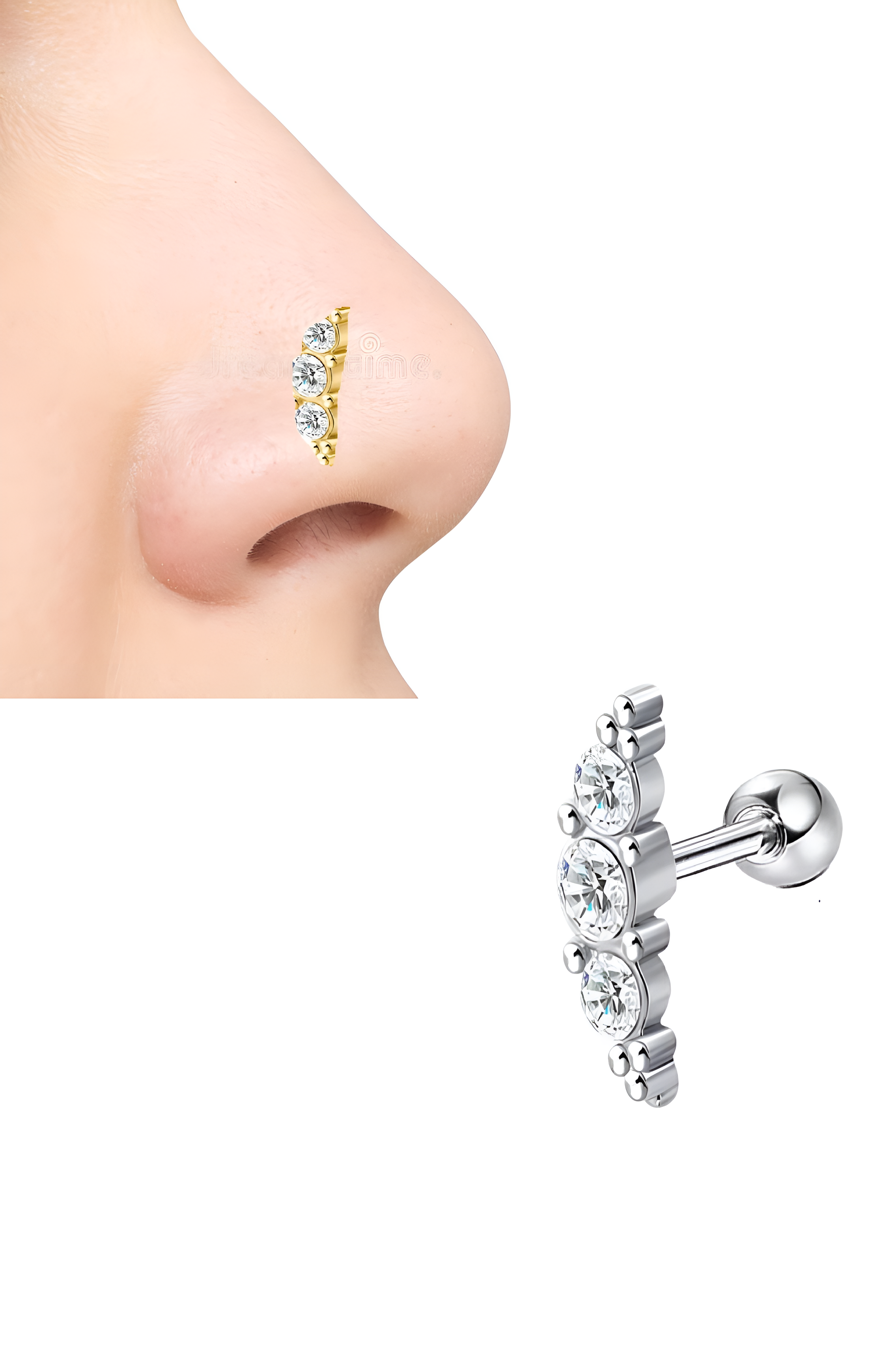Helix Piercing Nose Ring – 1pc Minimalist Fashion Jewelry