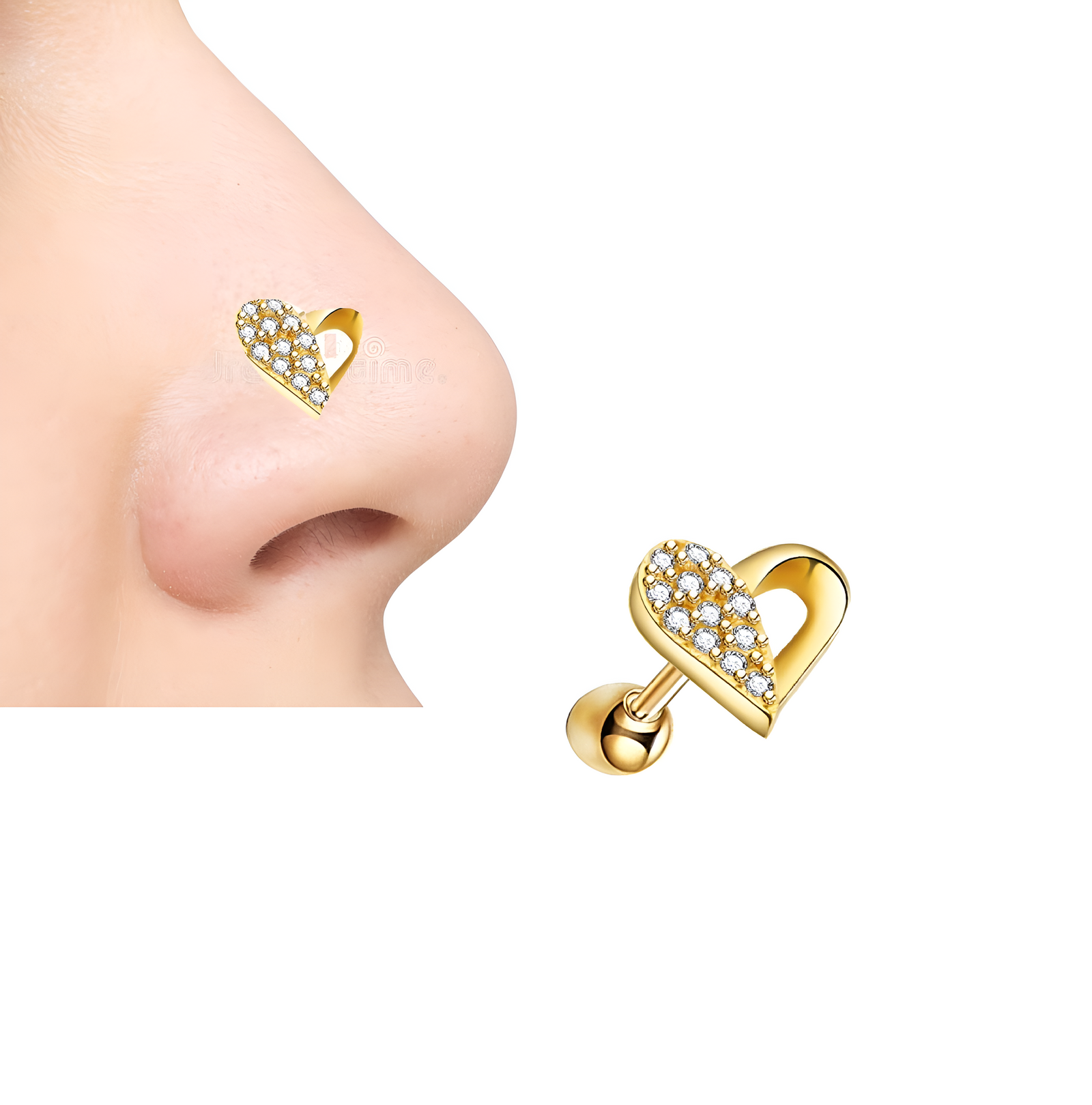 Classic Helix Nose Ring – 1pc Piercing Jewelry for All Occasions – Nose Jewelry Online in Pakistan | Hanaya