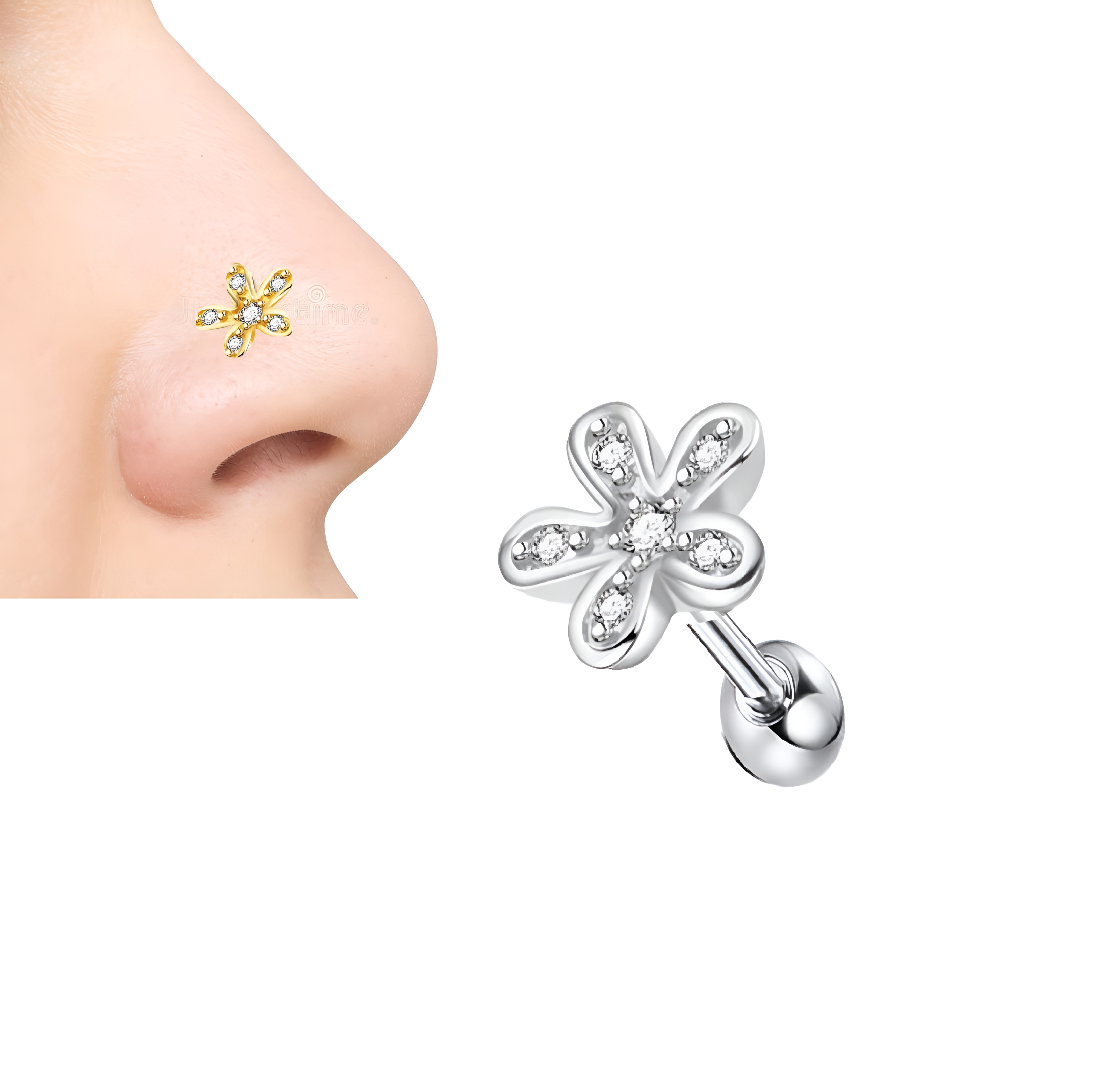 1 PC Helix Nose Ring Piercing Body Jewelry